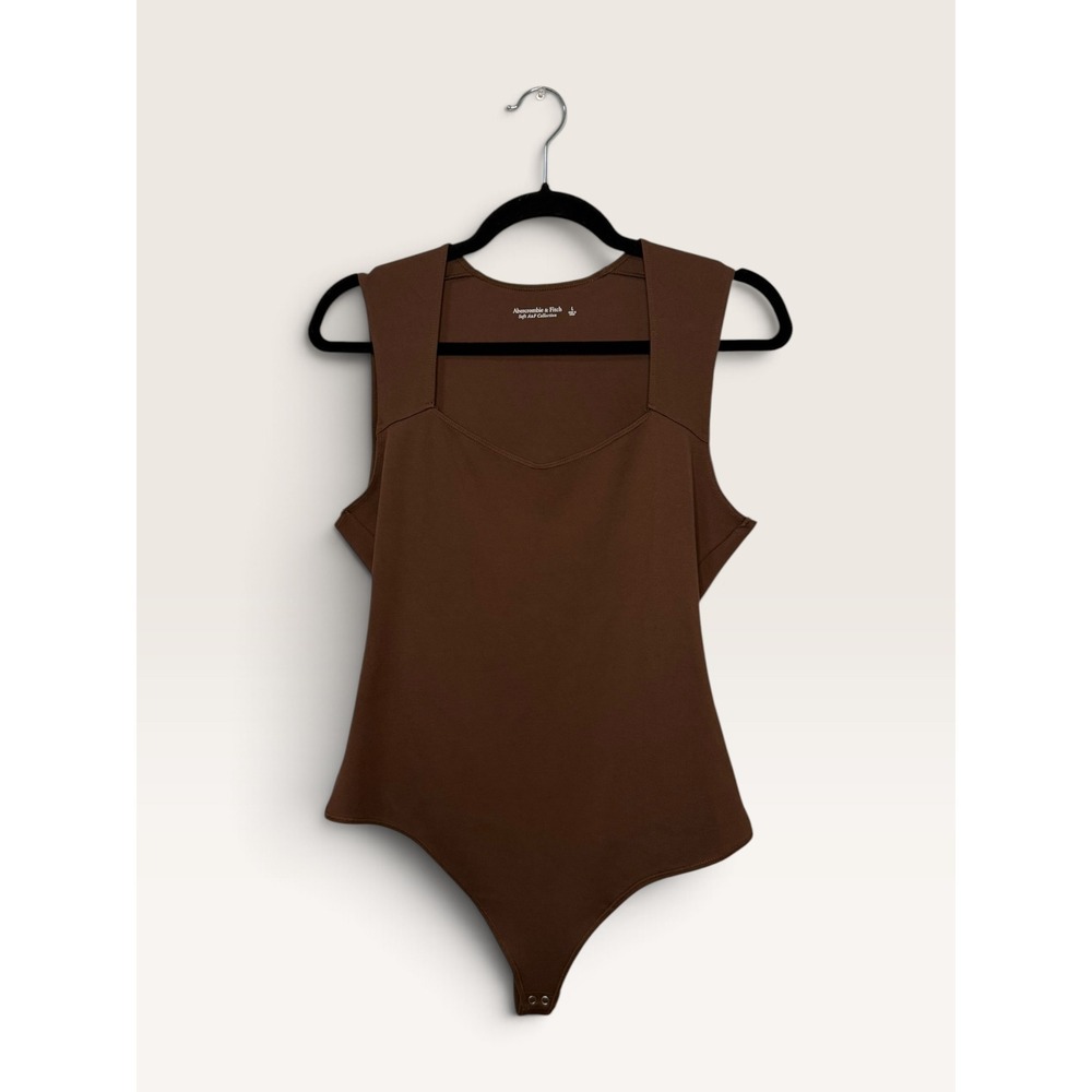 Abercrombie & Fitch Women's Large Sleeveless Bodysuit Brown